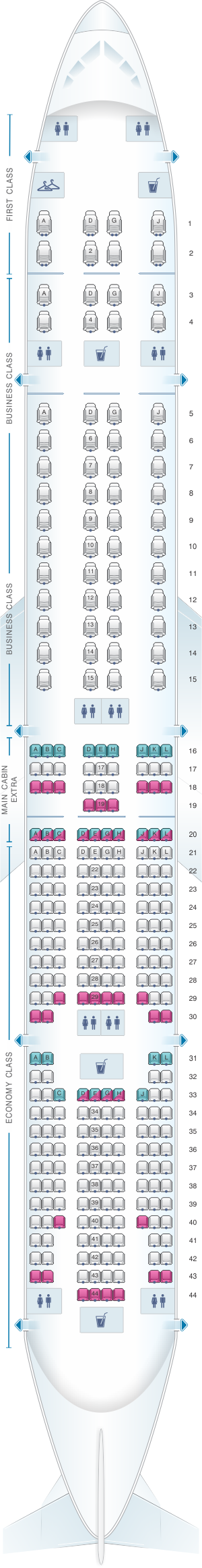 Boeing 777 300er Seat Map American Airlines Infoupdate