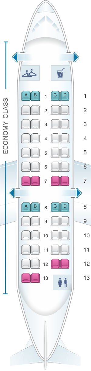 Regional Jet 900 Seating Chart