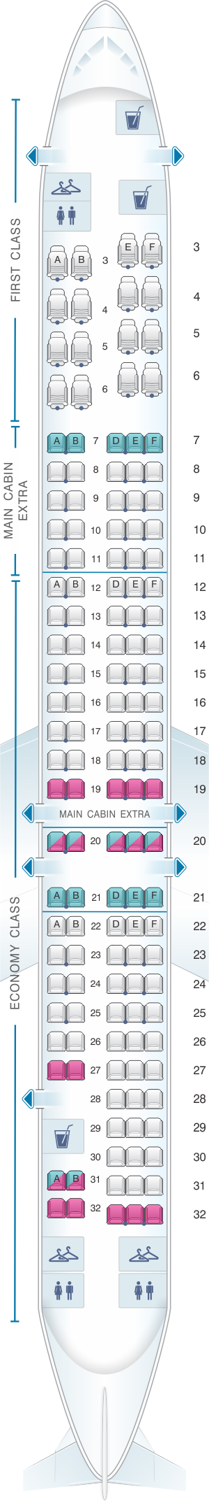 M80 Airplane Seating Chart