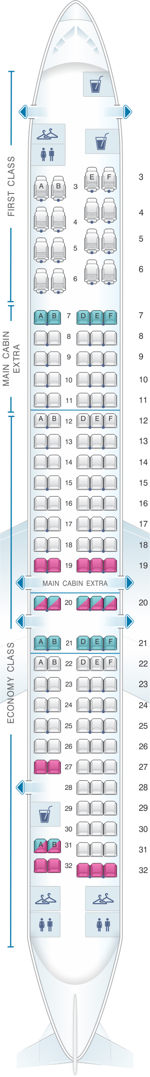 American S80 Seating Chart