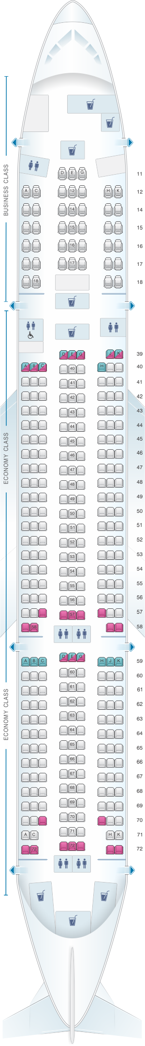 Cathay Pacific Boeing 777 300er Seat Map Photos And Vectors