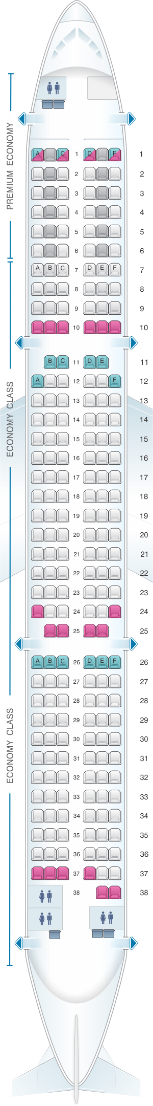 Airbus a321 200 sitzplan