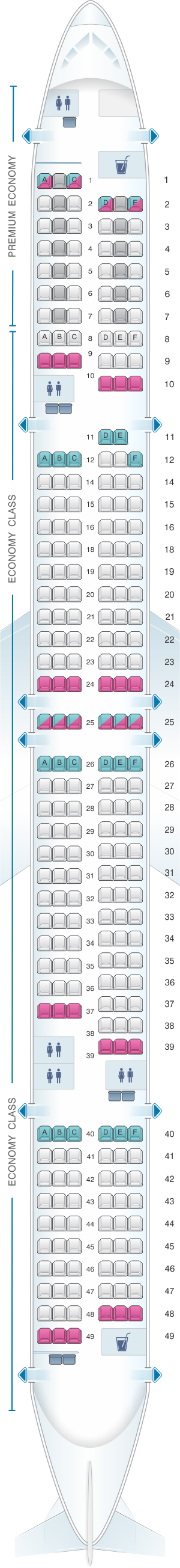 Boeing 757 300 Seating Chart United