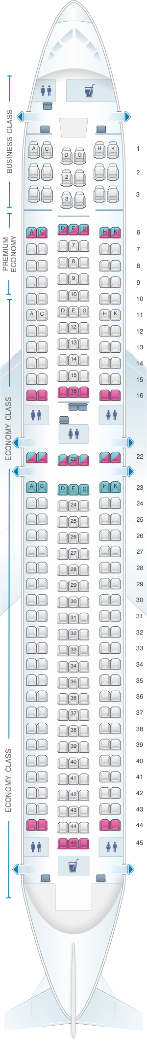 Condor Airlines Boeing 767 300 Seating Chart