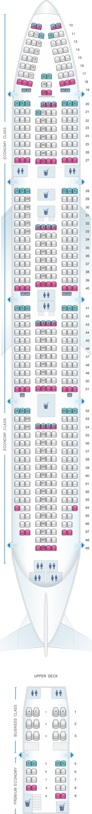 Air Seating Chart 747