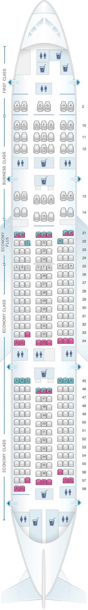 El Al Seating Chart