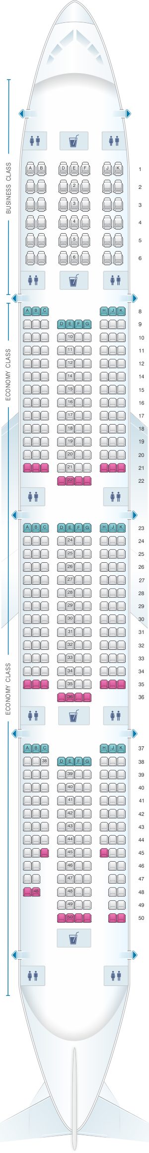 Emirates Boeing 777 300er Seating Chart