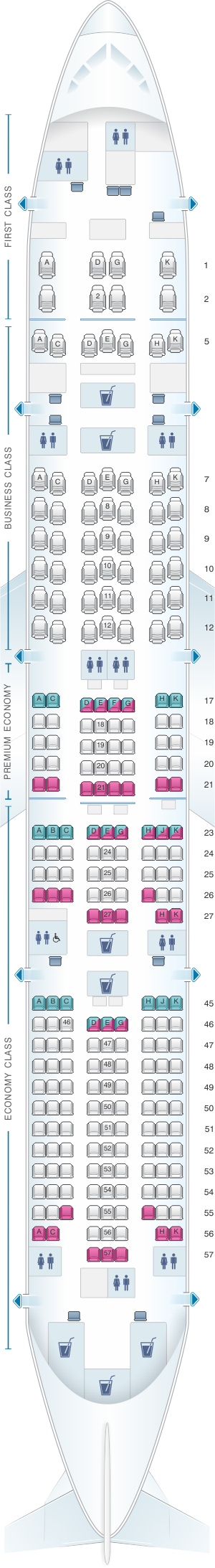 Jal Boeing 777 Seating Chart