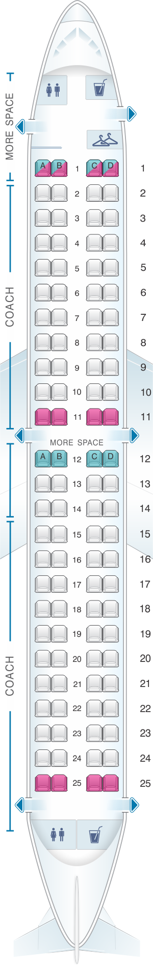 Embraer Jet Seating Chart