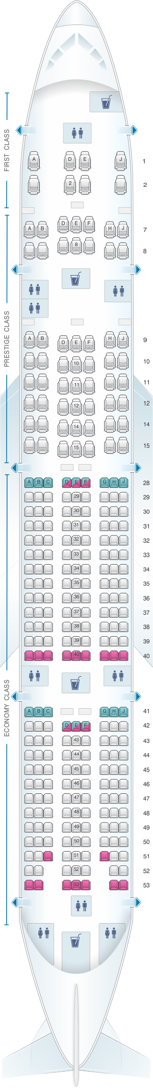 Korean Airlines Seating Chart