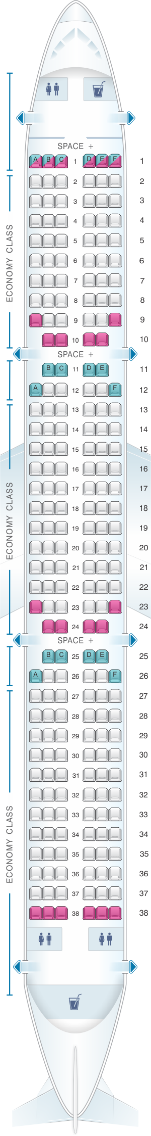 Lan Airbus A319 Seating Chart