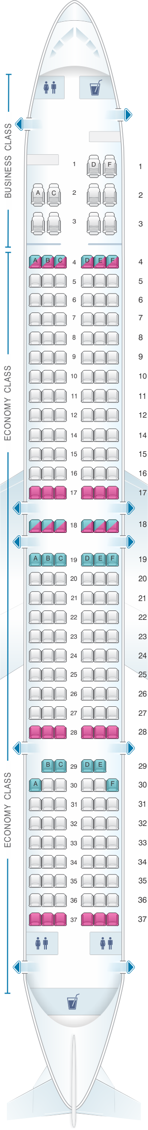 United Airlines Boeing 737 900 Seating Chart