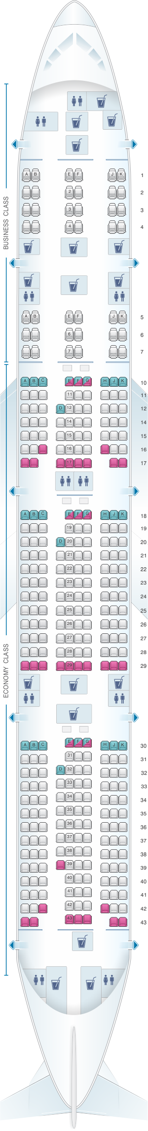 B77w Seating Chart