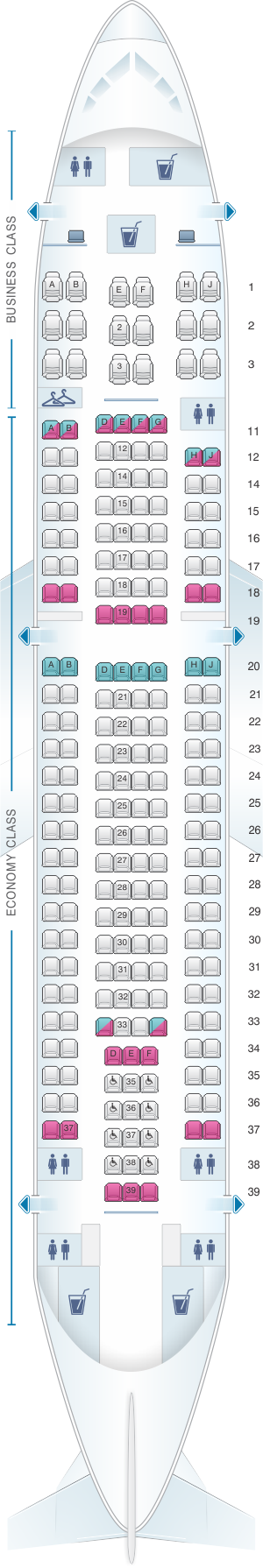 Sata Airlines Seating Chart