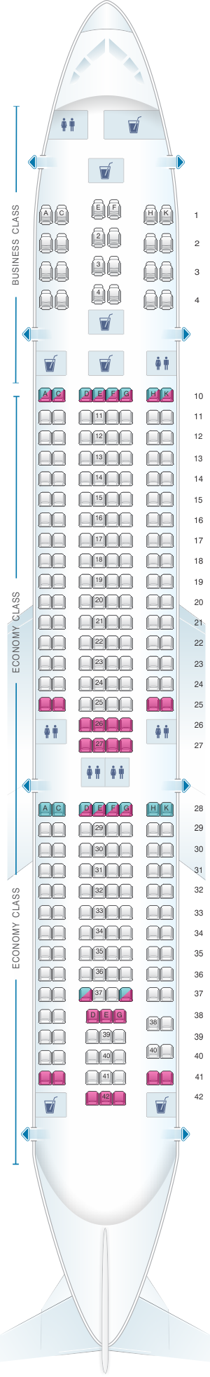 Tap A330 200 Seating Chart