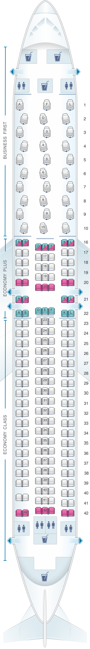 United Airlines Seat Map 767 400 Two Birds Home