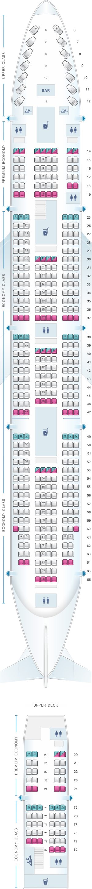 747 Plane Seating Chart