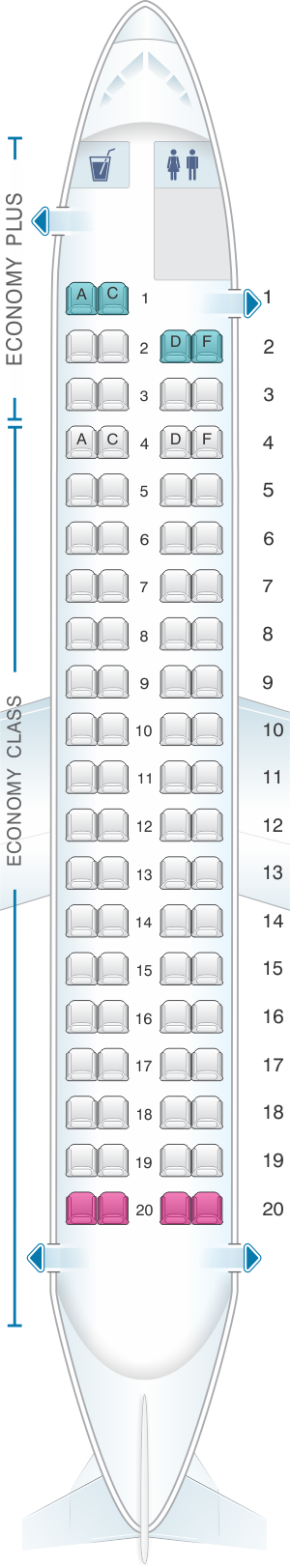 De Havilland Dash 8 400 Seating Chart