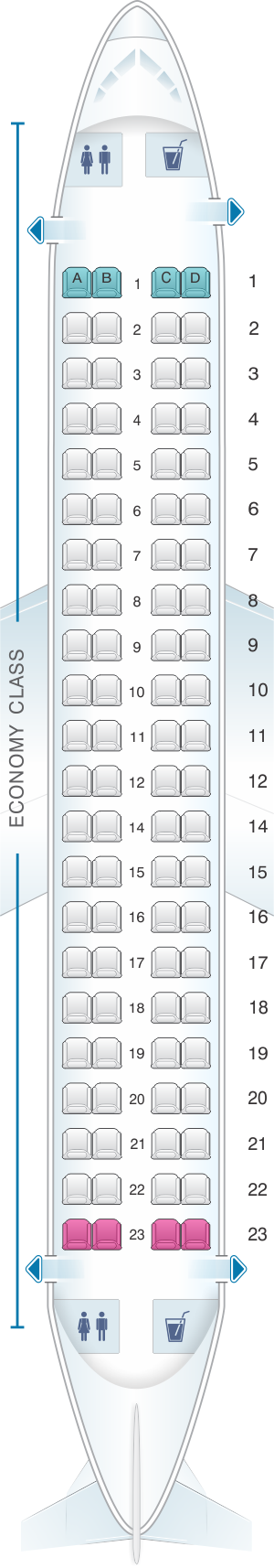 Embraer 175 Seating Chart