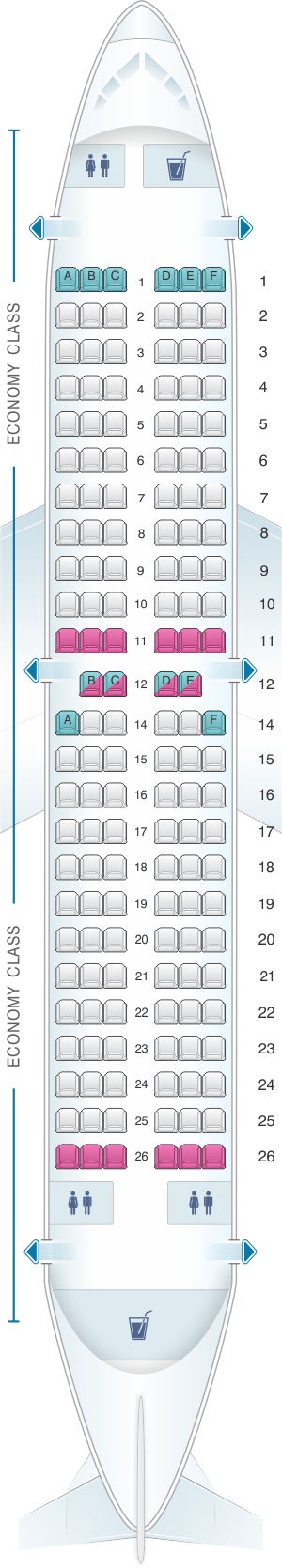 Seat Map Jet2 Boeing B737 300 Seatmaestro