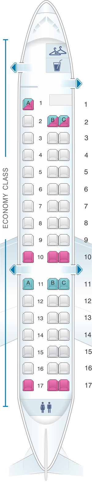 Embraer 145 Seating Chart