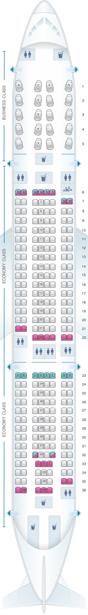 American Airlines Airbus A330 Seating Chart