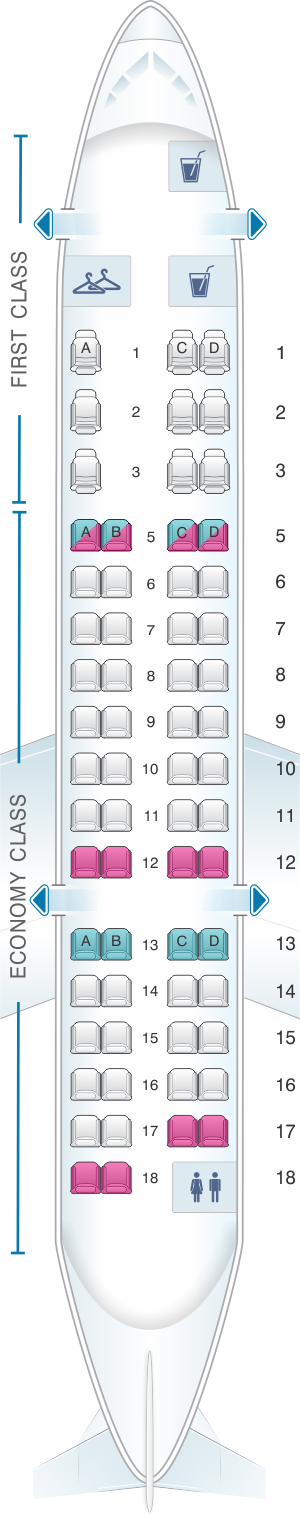 seat map crj 700