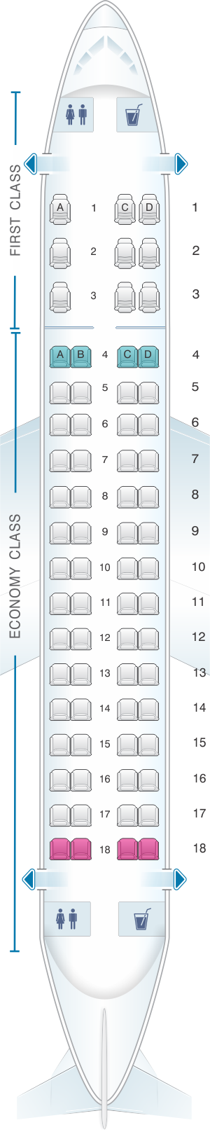 Embraer Erj 145 Seating Chart Trinity