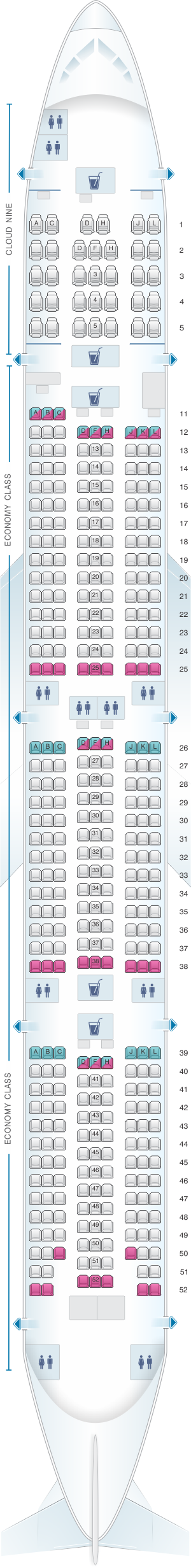 Boeing 777 Seating Chart Ethiopian Airlines