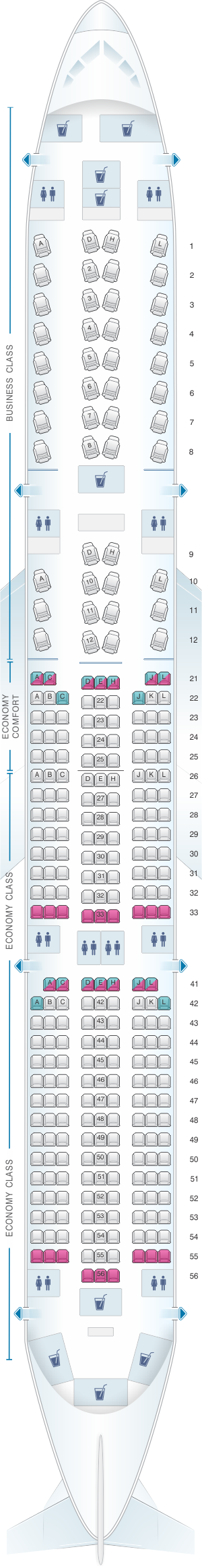 Airbus A350 Seating Chart