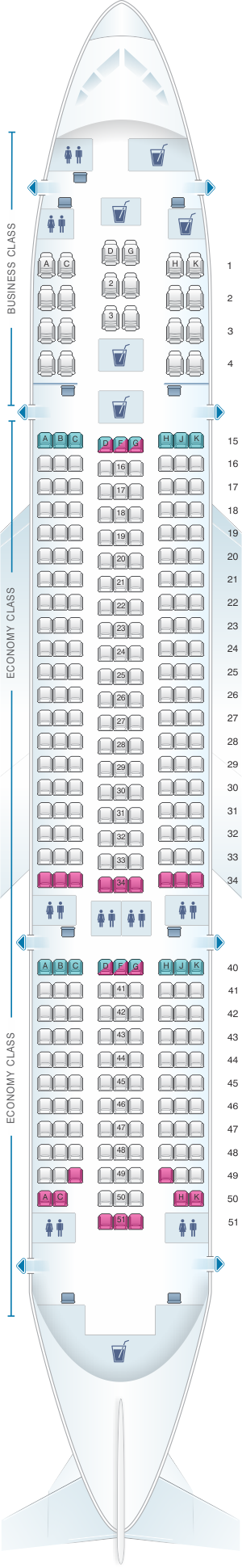 Seat Map Air Europa Boeing B787 8 Seatmaestro