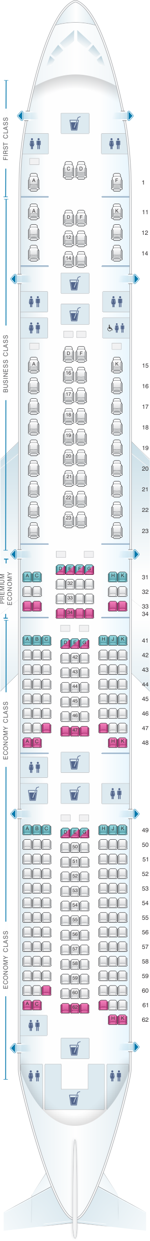 Boeing 777 200 Seating Chart Singapore Airlines