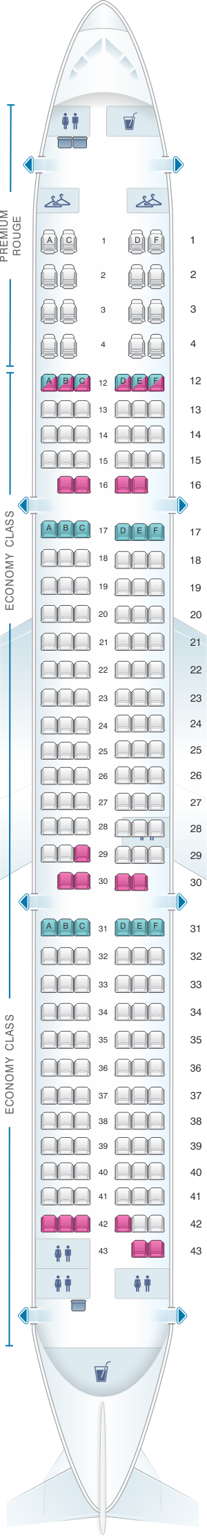 Air Canada Airbus A321 200 Seating Chart