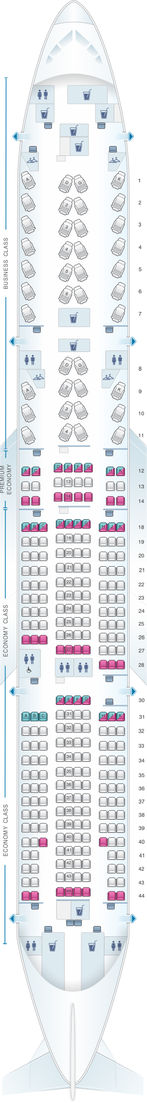 Air Canada 777 200lr Seating Chart