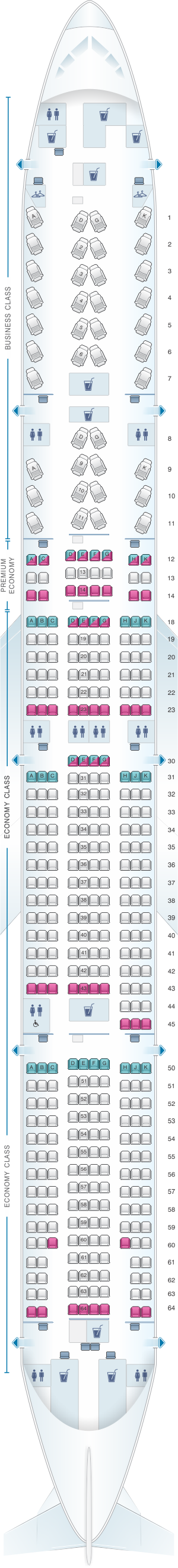 Air Canada Airline Seating Chart