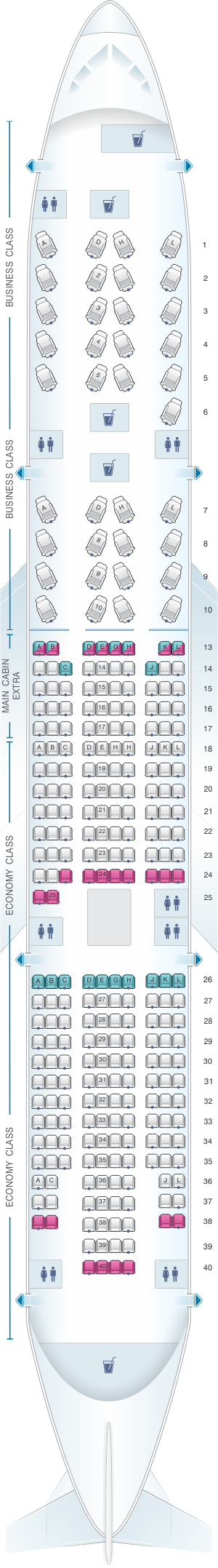 American Airlines 777 Business Class Seating Chart