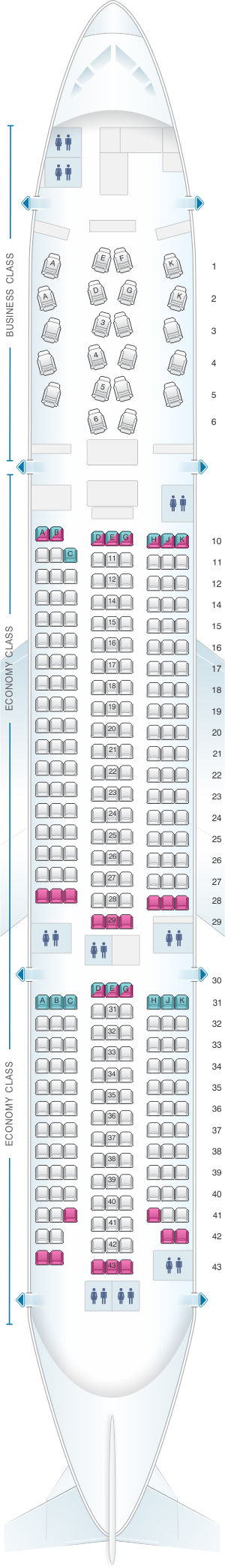 Asiana Boeing 777 Seating Chart