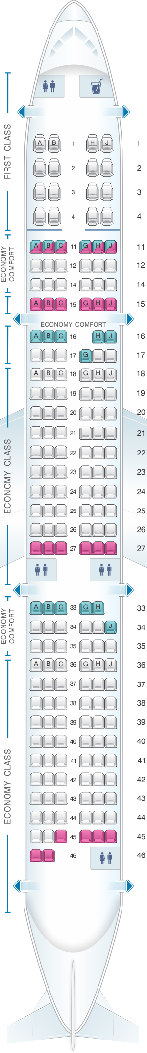 Hawaiian Airlines Seating Chart Airbus A330