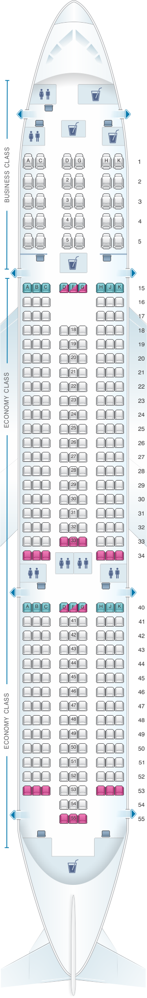 Seat Map Air Europa Boeing B787 9 Seatmaestro