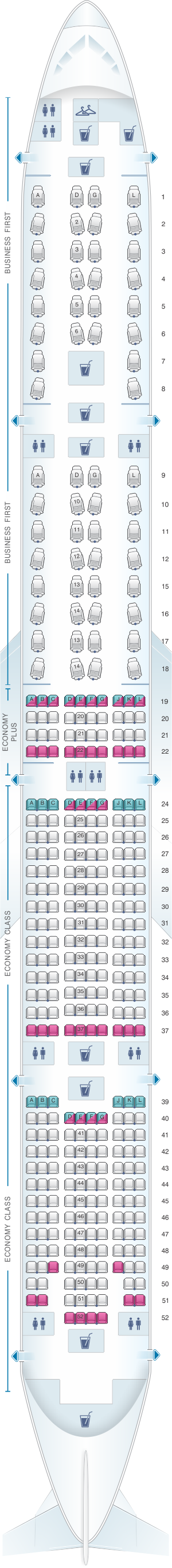 united airlines seating chart 777 300er