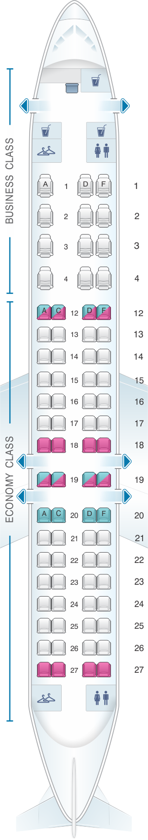 Crj900 Aircraft Seating Chart