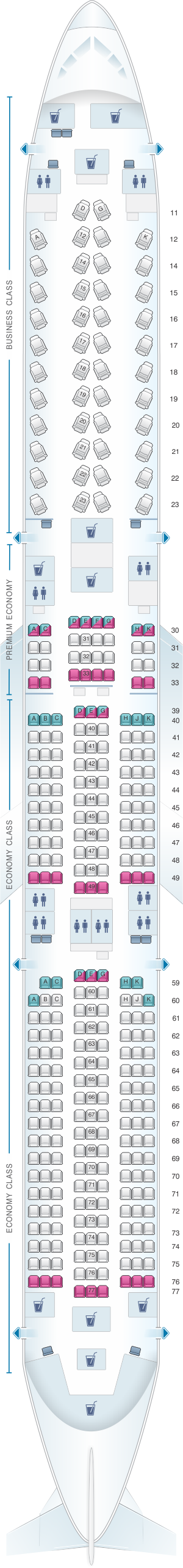 Airbus A350 Seating Chart