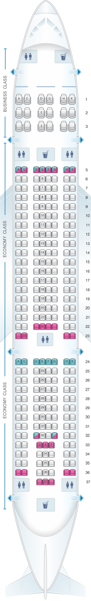 Airbus A330 Seating Chart Vietnam Airlines