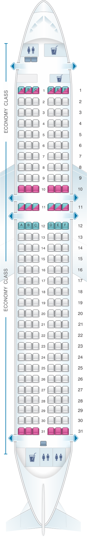 Indigo Flight Seat Chart