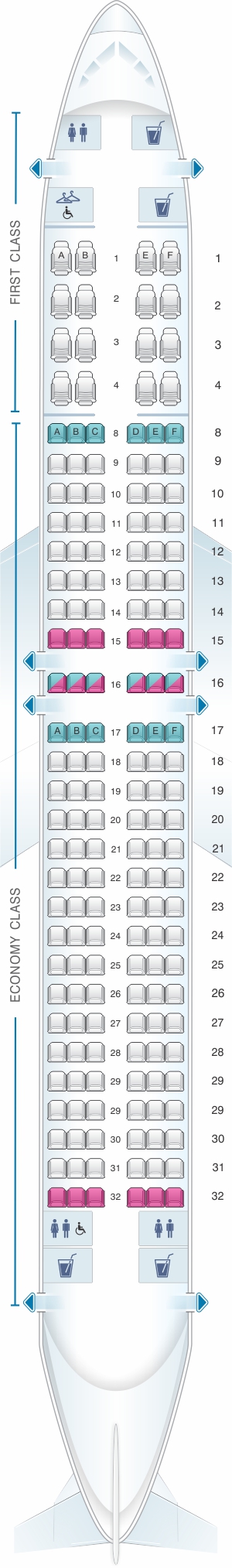 Seat Map American Airlines Boeing B737